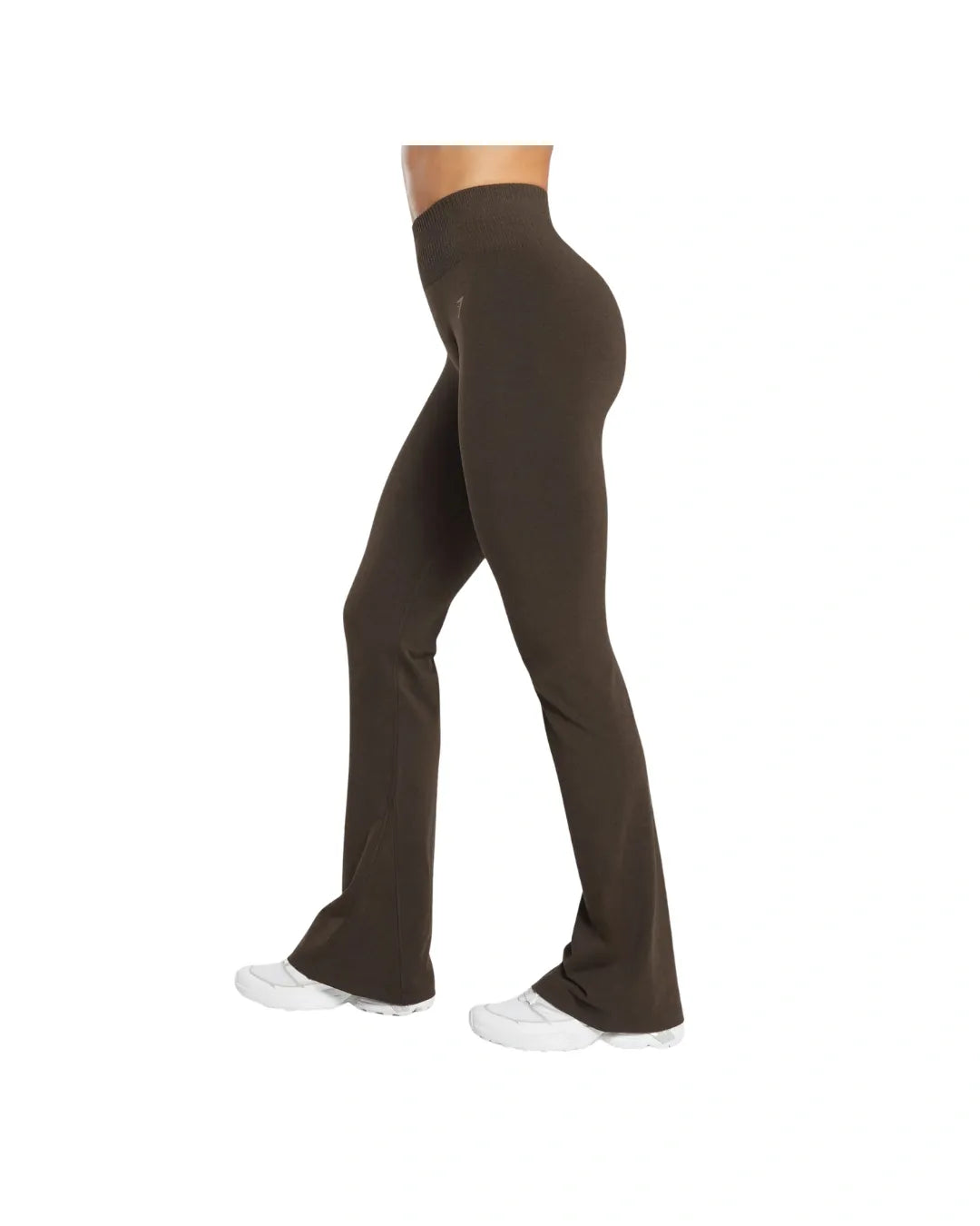 Gymshark Luxe Seamless Flare Leggings Walnut Brown Marl