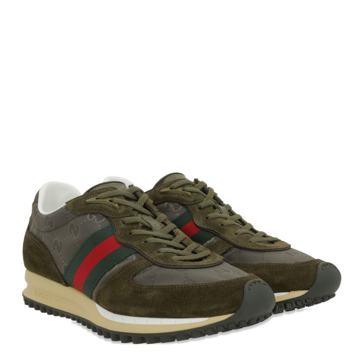 Gucci Re-Motion Trainer in Dark Green Original GG