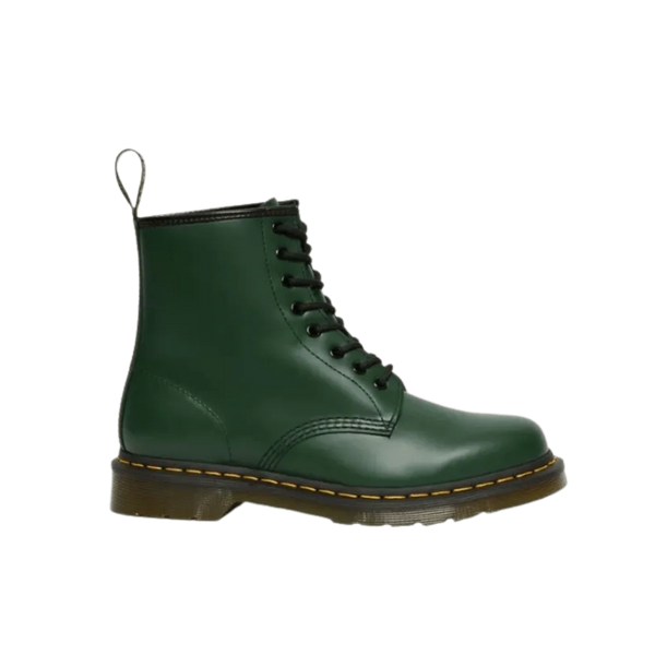 Dr Martens 1460 Smooth Leather Lace Up Boots Green