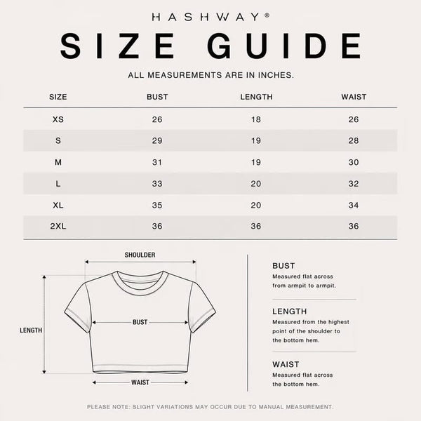 Hashway Hashway 9-5 Baby Tee- White