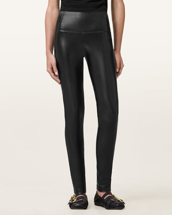 Allsaints Allsaints Cora High Rise Faux Leggings Women's Black Women's