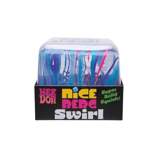 NeeDoh Jumbo Swirl Nice Berg Squishy Fidget Toy Blue