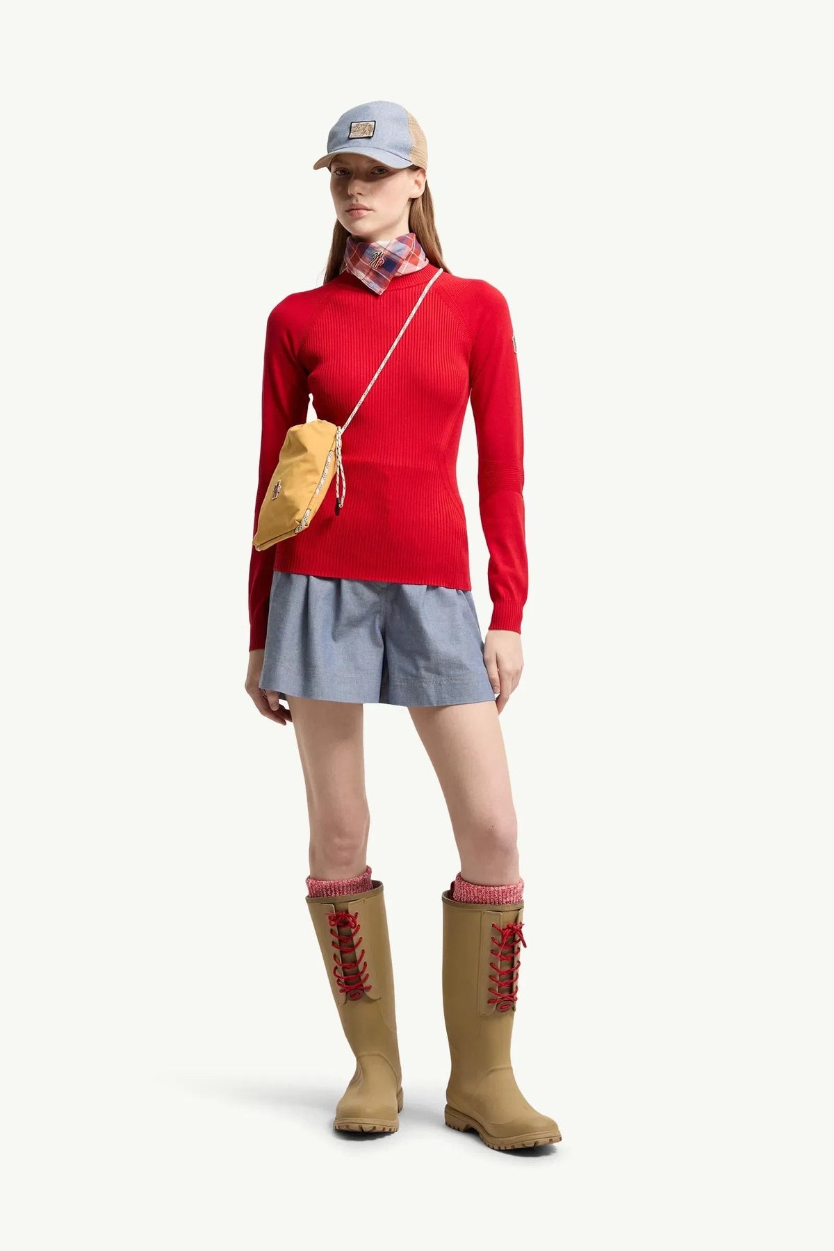 Moncler Moncler CrêPE Viscose Blend Sweater Red Red