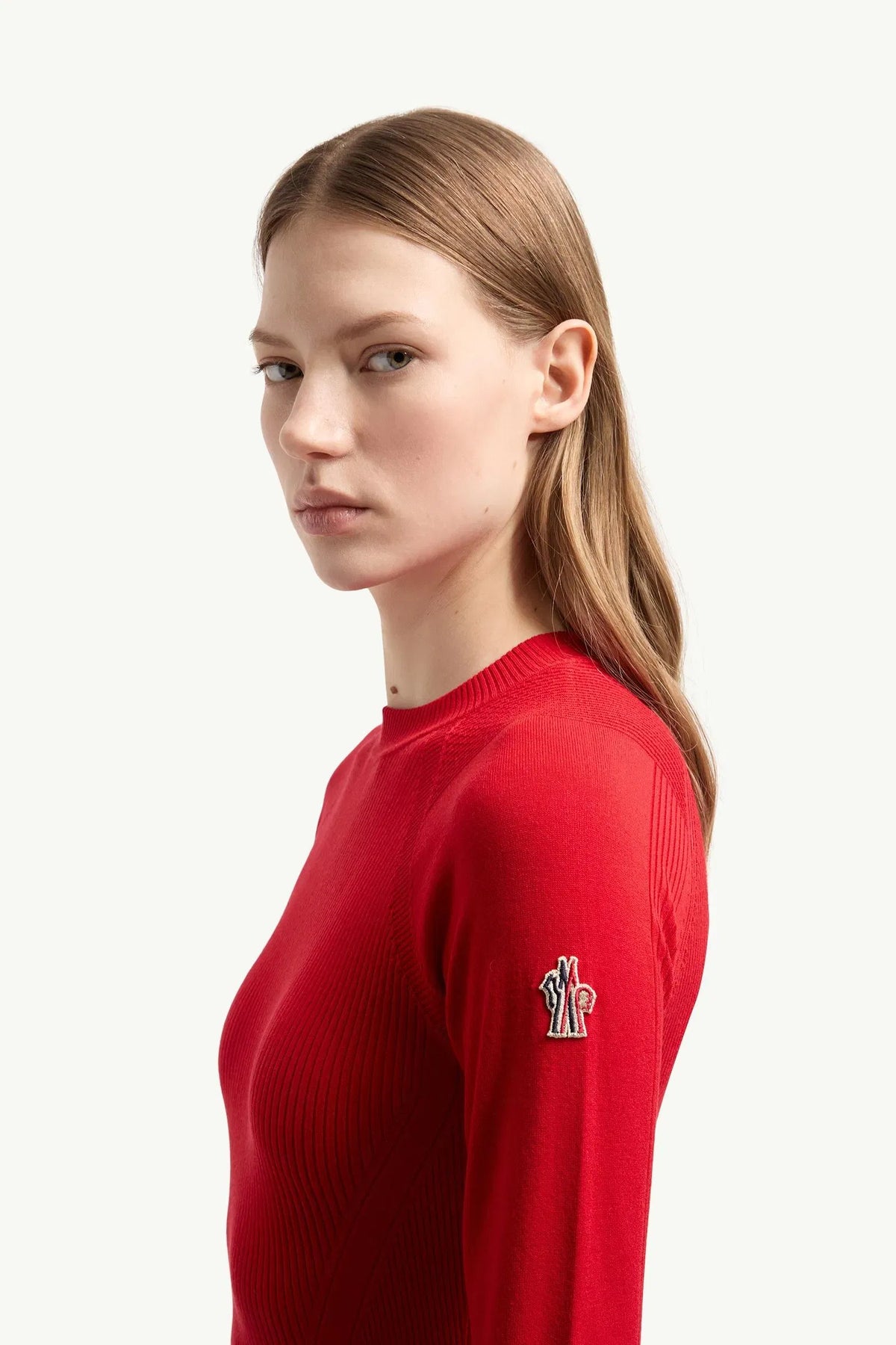 Moncler Moncler CrêPE Viscose Blend Sweater Red Red