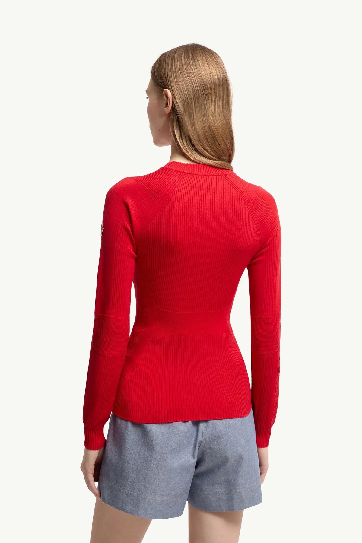 Moncler Moncler CrêPE Viscose Blend Sweater Red Red
