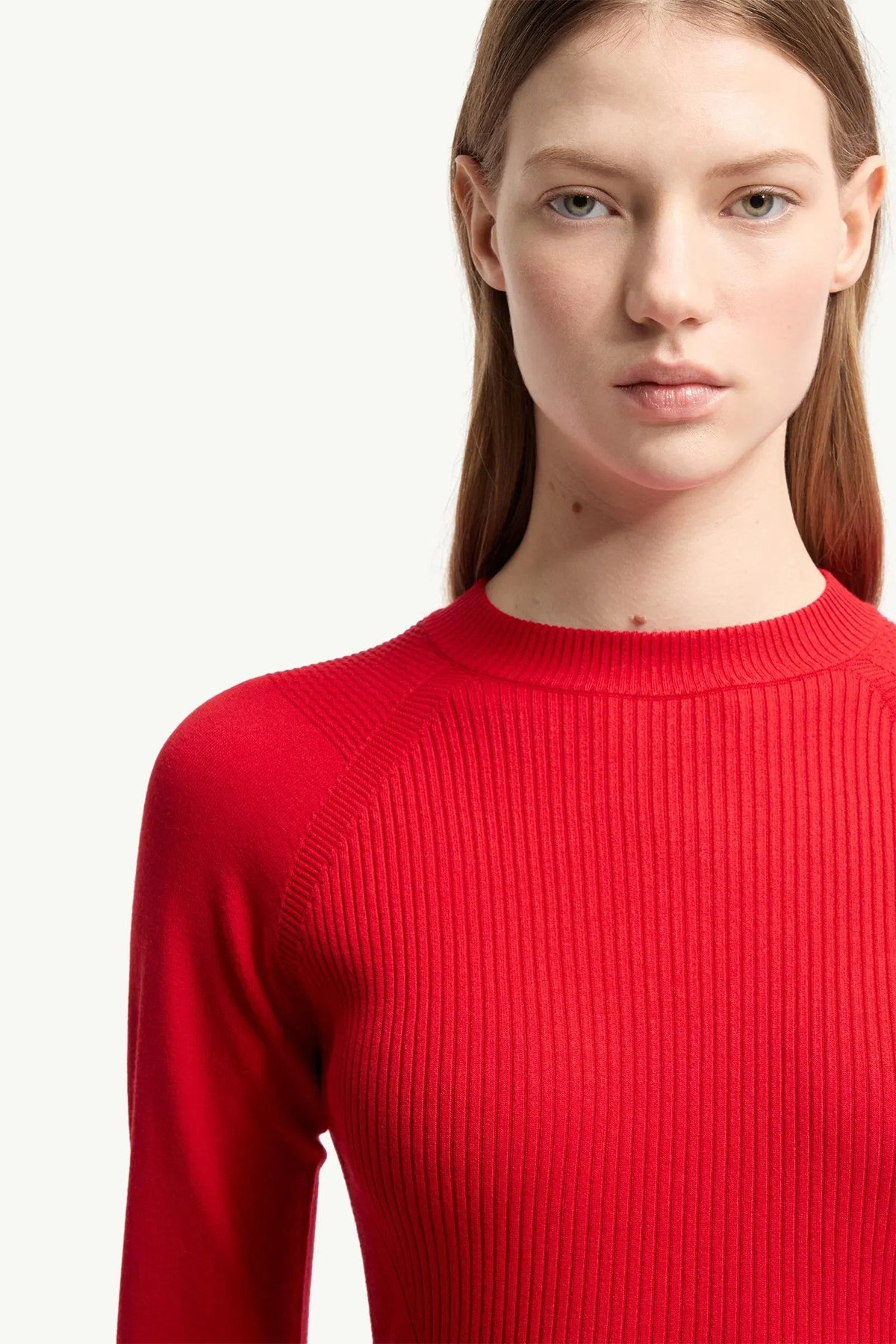 Moncler Moncler CrêPE Viscose Blend Sweater Red Red
