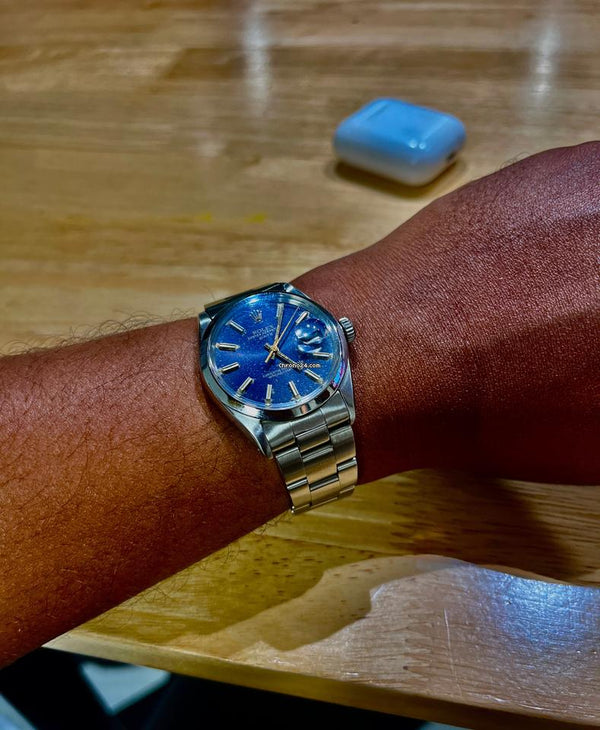 Rolex Rolex | Oyster Perpetual | 1500 | Steel | 34 mm | Steel | Blue | Automatic
