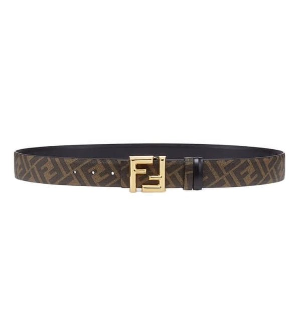 Fendi Fendi Black Logo Buckle Reversible Belt