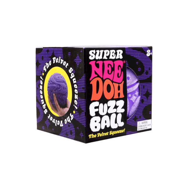 NeeDoh Super Fuzzball Squishy Fidget Toy Purple