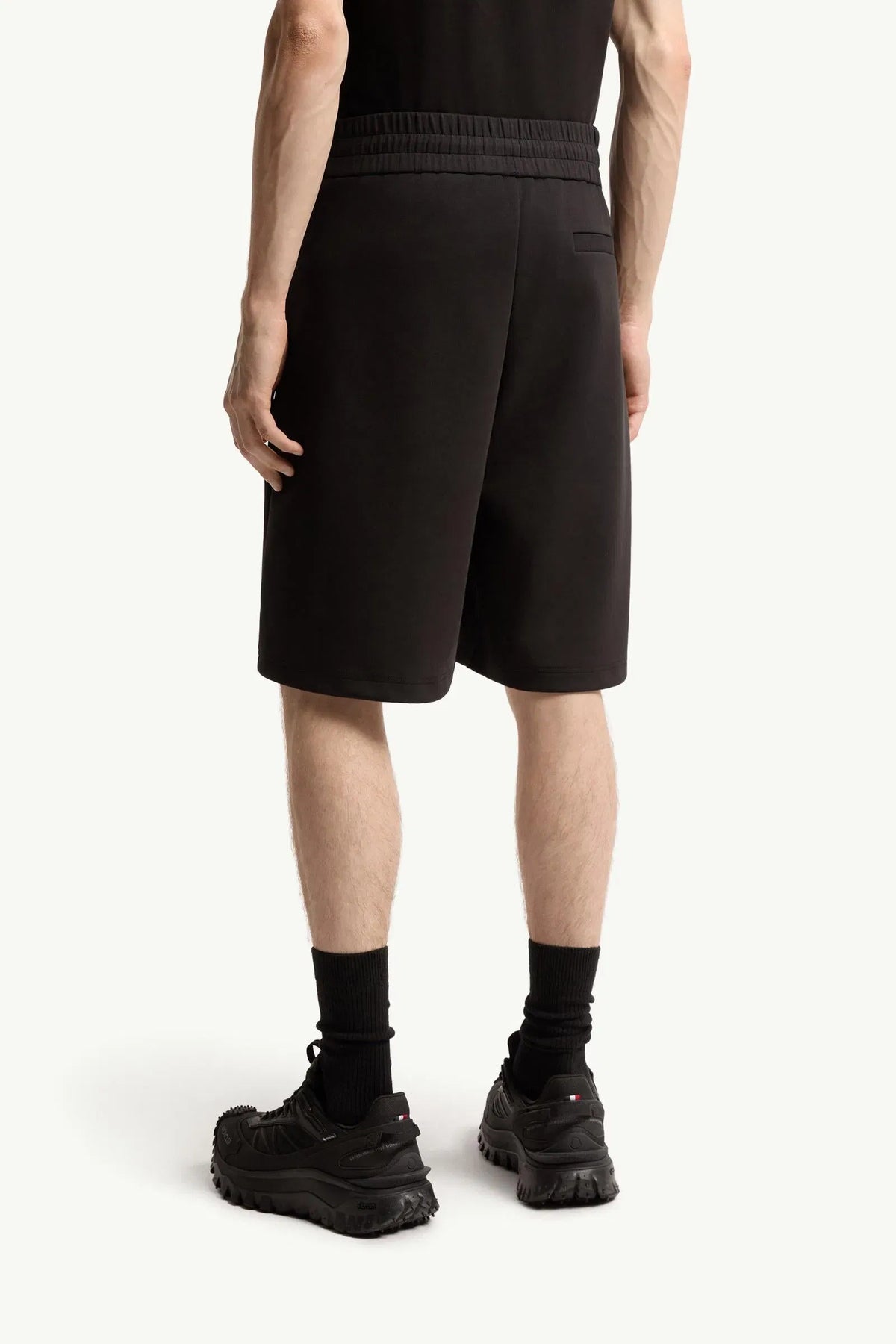 Moncler Moncler Interlock Cotton Blend Shorts Black Black