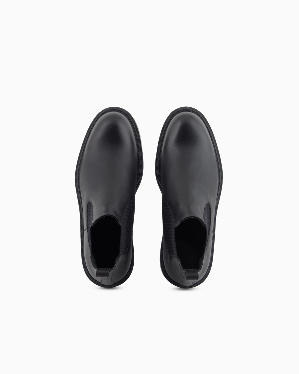Emporio Armani Emporio Armani Dappled Leather Beatle Boots Black