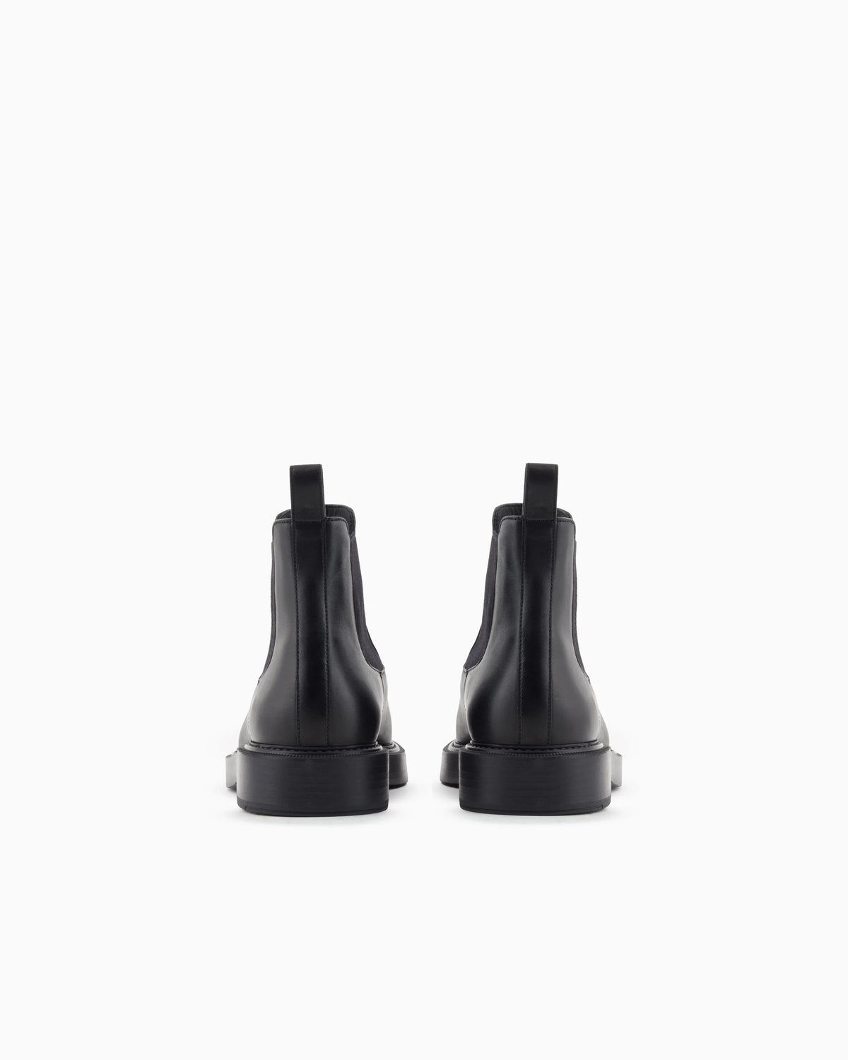 Emporio Armani Emporio Armani Dappled Leather Beatle Boots Black