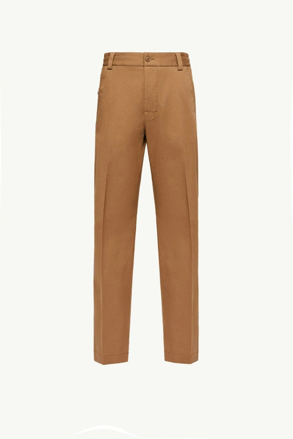 Moncler Moncler Tailored Cotton Pants Camel Beige Camel Beige