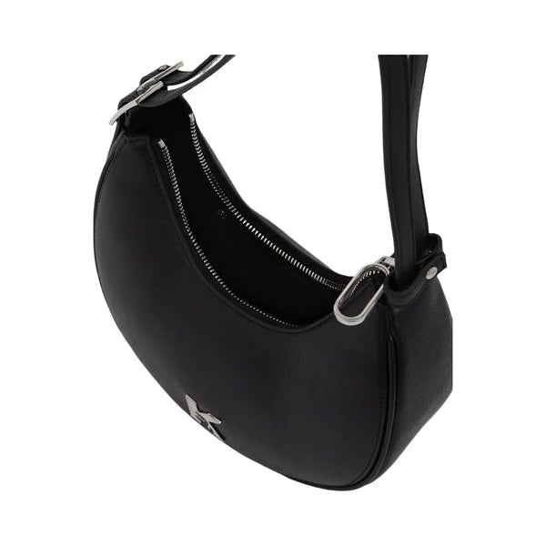 Karl Lagerfeld Karl Lagerfeld Twin Strap Moon Bag Black