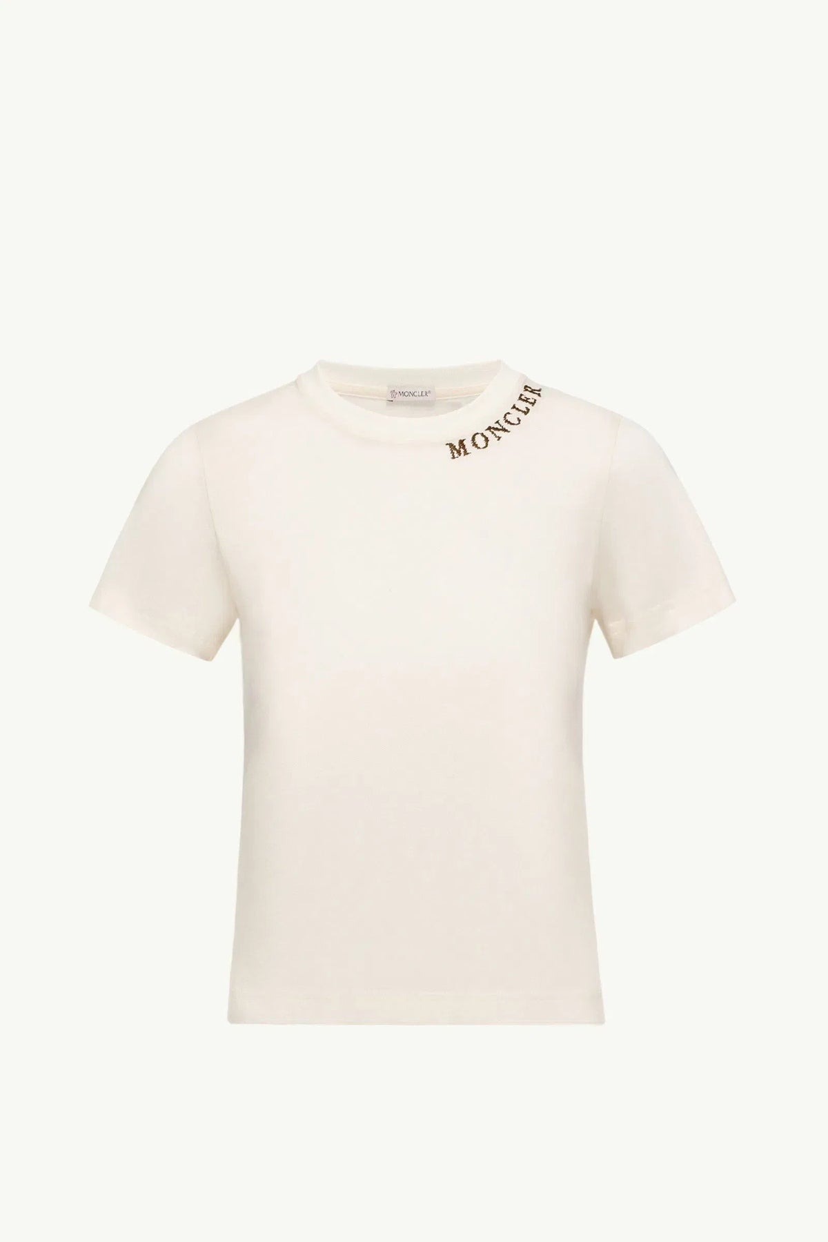 Moncler Moncler Sketch Logo Cotton T-Shirt White White