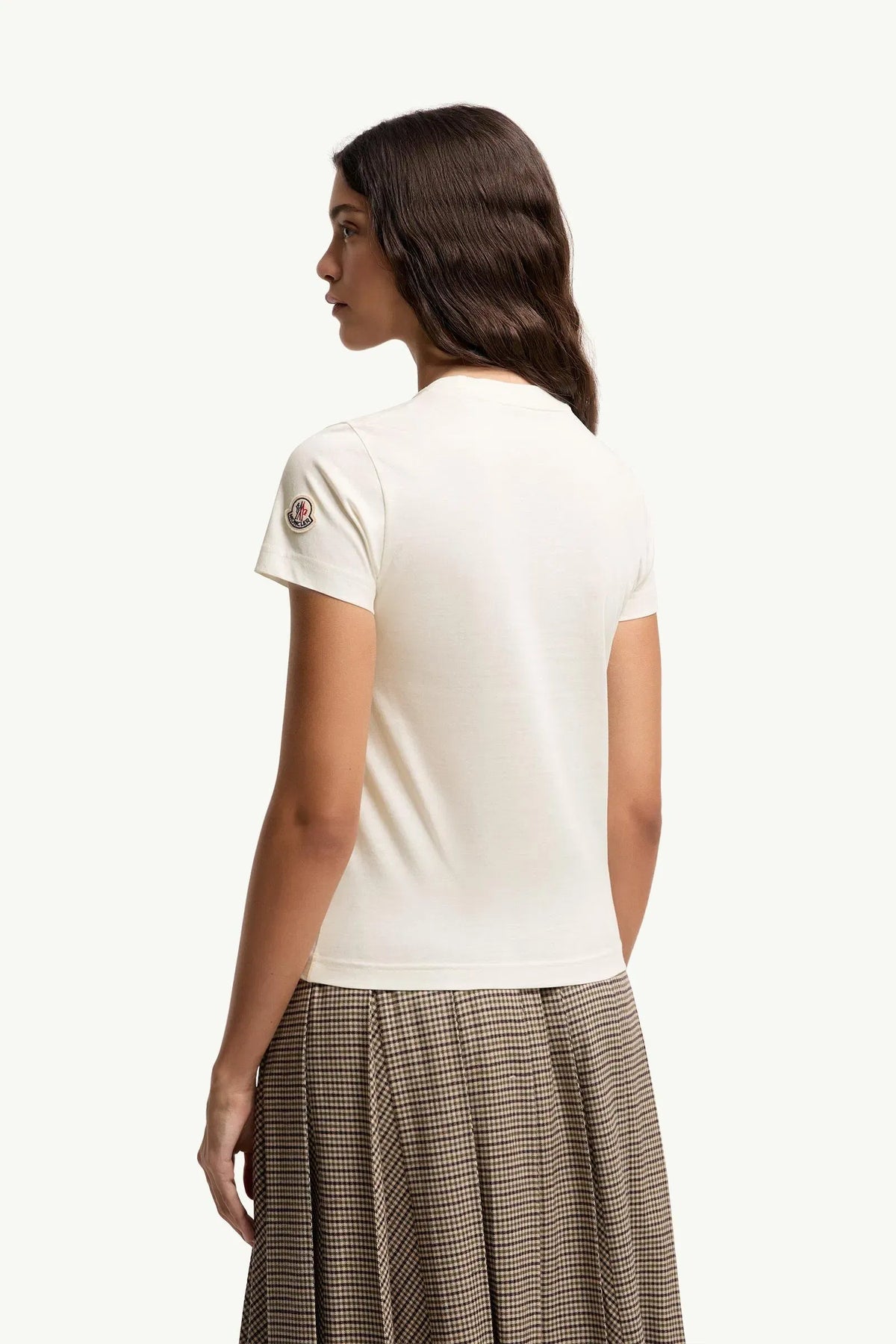 Moncler Moncler Sketch Logo Cotton T-Shirt White White