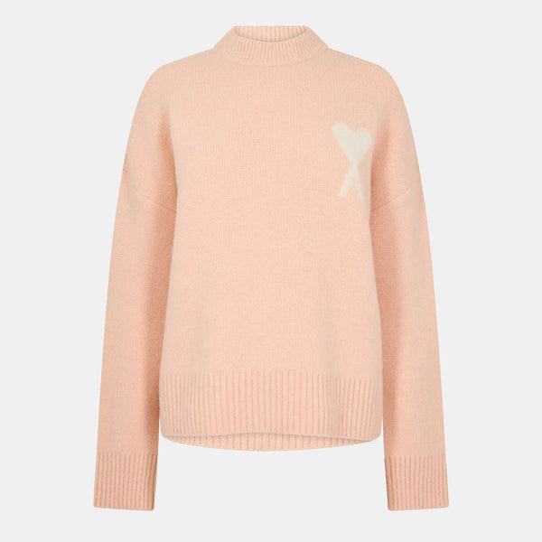 Ami Paris Ami Paris Nuage Soft Knit Relaxed Fit Crew Neck Jumper
