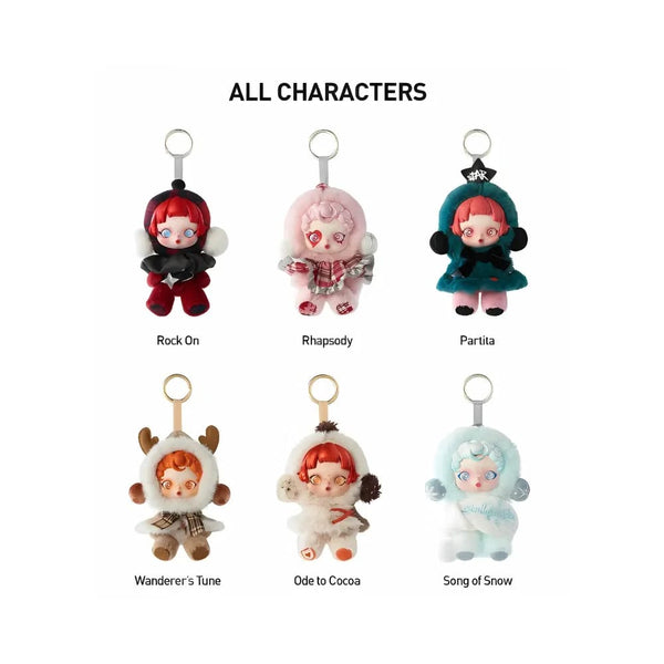 Labubu Labubu Pop Mart Skullpanda Winter Symphony Series Vinyl Face Plush Pendant Sealed Case (6 Blind Box)