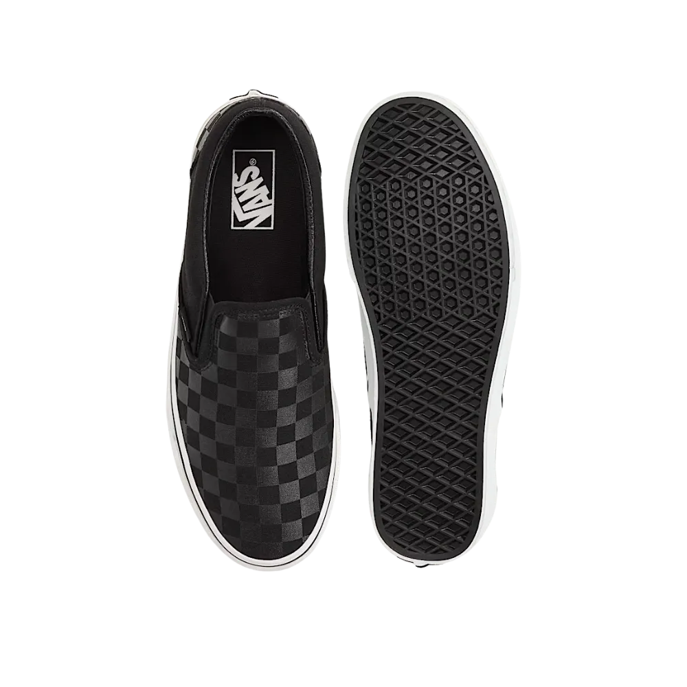 Vans Classic Slip-On Checkerboard Shoe Black