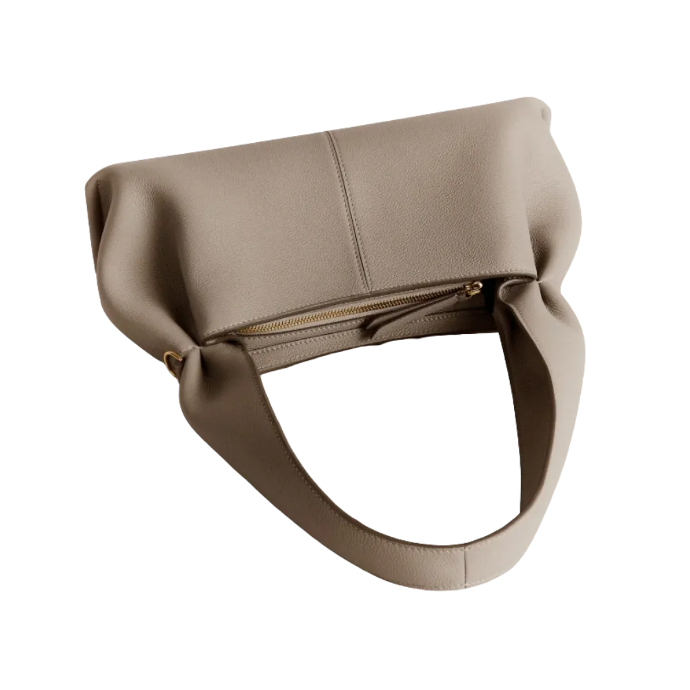 Polène Numéro Neuf East West Textured Taupe