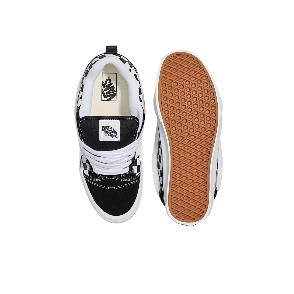 Vans Knu Skool Checkerboard Shoe Black And White