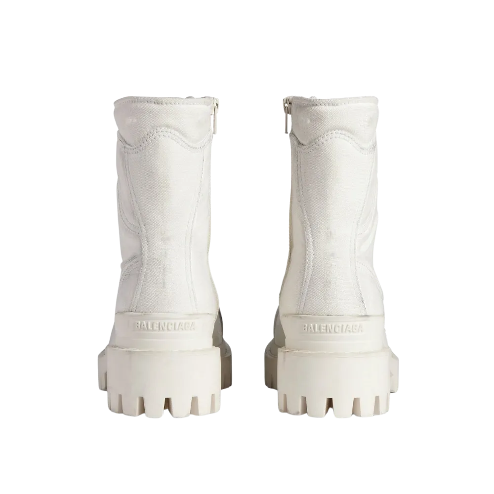 Balenciaga Combat Strike Boot In White