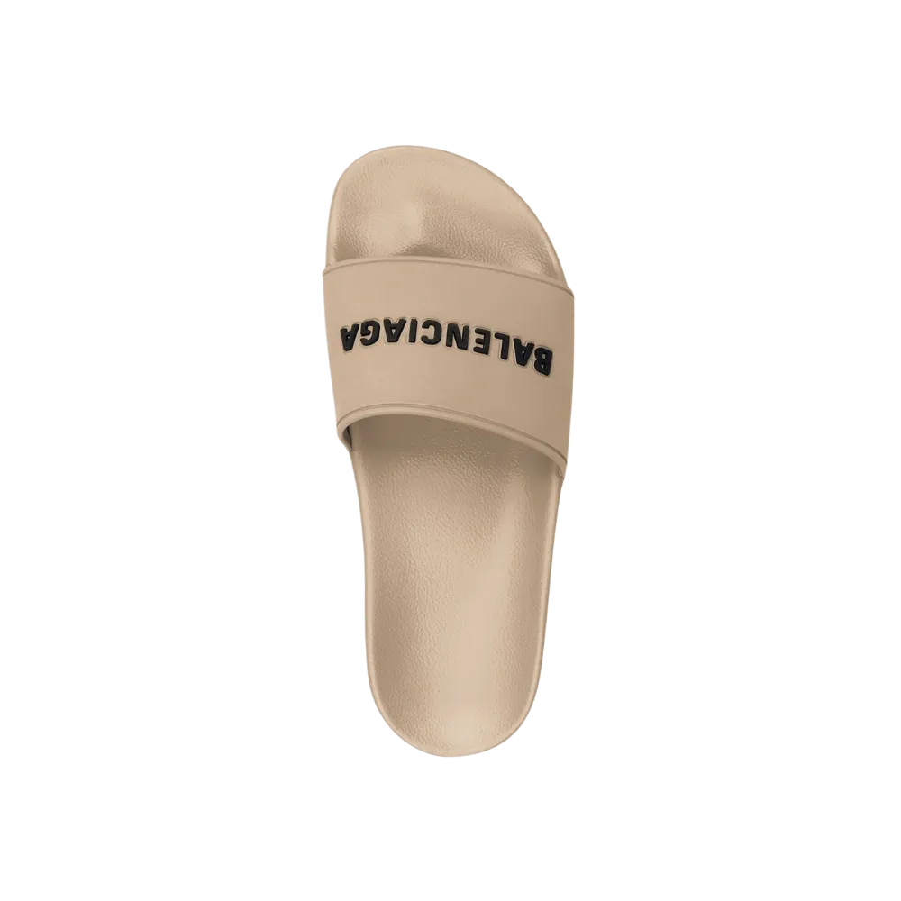 Balenciaga Pool Slide Sandal In Beige