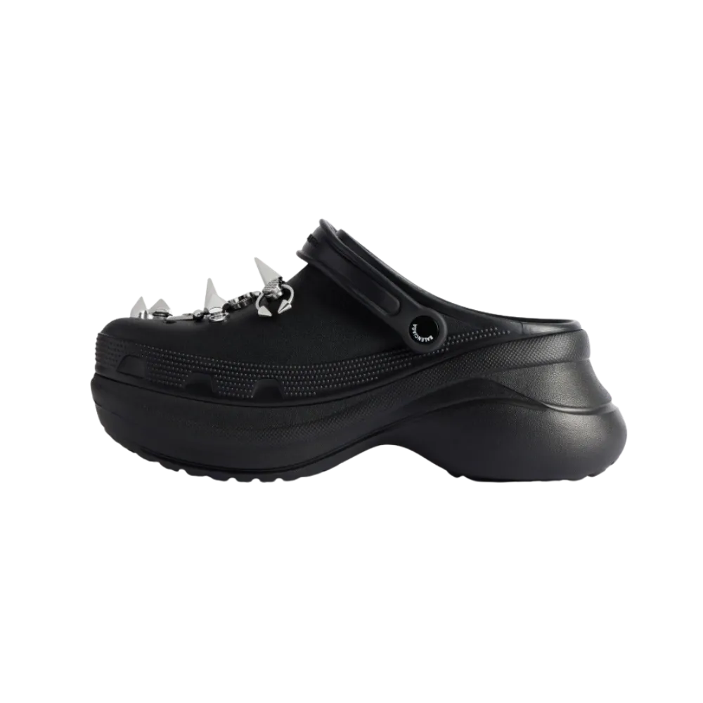 Balenciaga Crocs Mule Jibbitz In Black