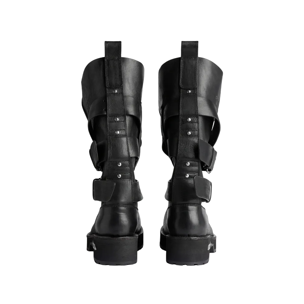 Balenciaga Venom High Boot In Black
