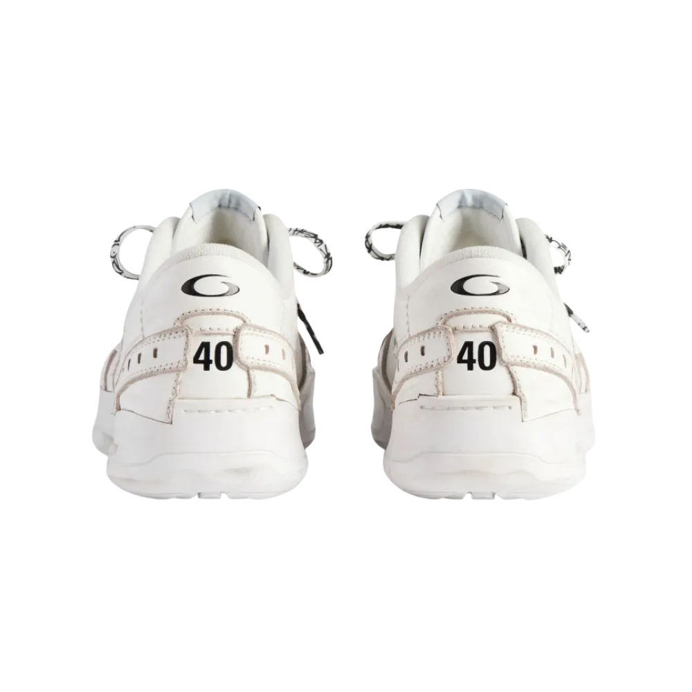 Balenciaga Hamptons Platform Sneaker In White