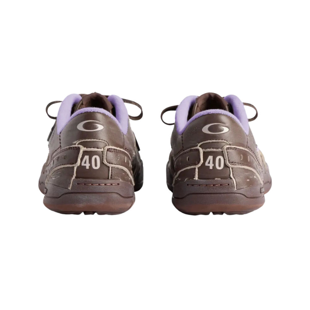 Balenciaga Hamptons Medium Worn-Out Sneaker In Brown