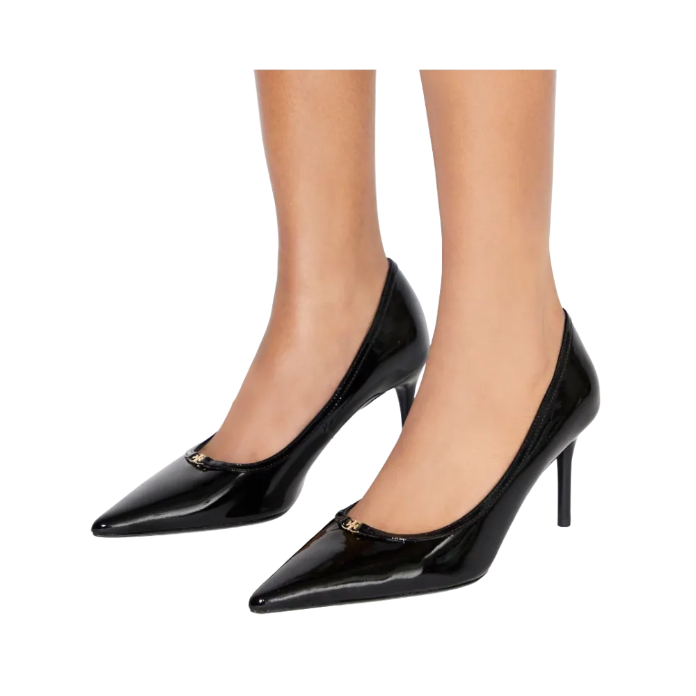 Tory Burch Double T Buckle Pump Perfect Black