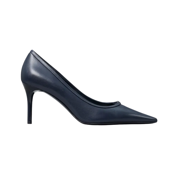 Tory Burch Double T Buckle Pump New Navy