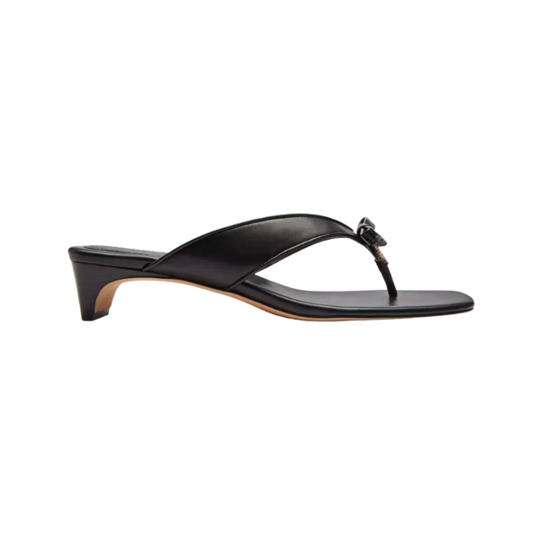 Coach Bow Thong Kitten Black
