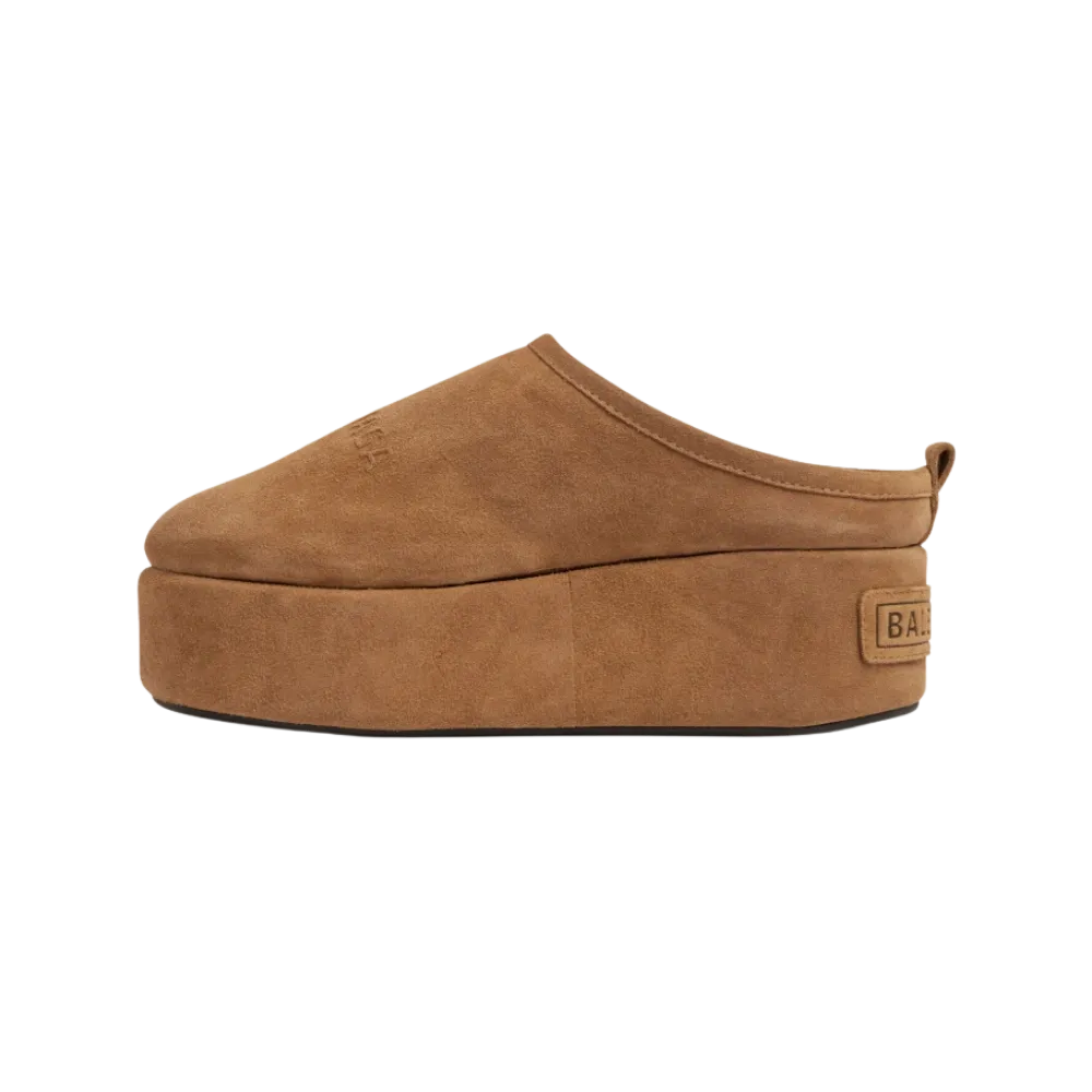 Balenciaga Alaska Soft Platform Mule In Brown