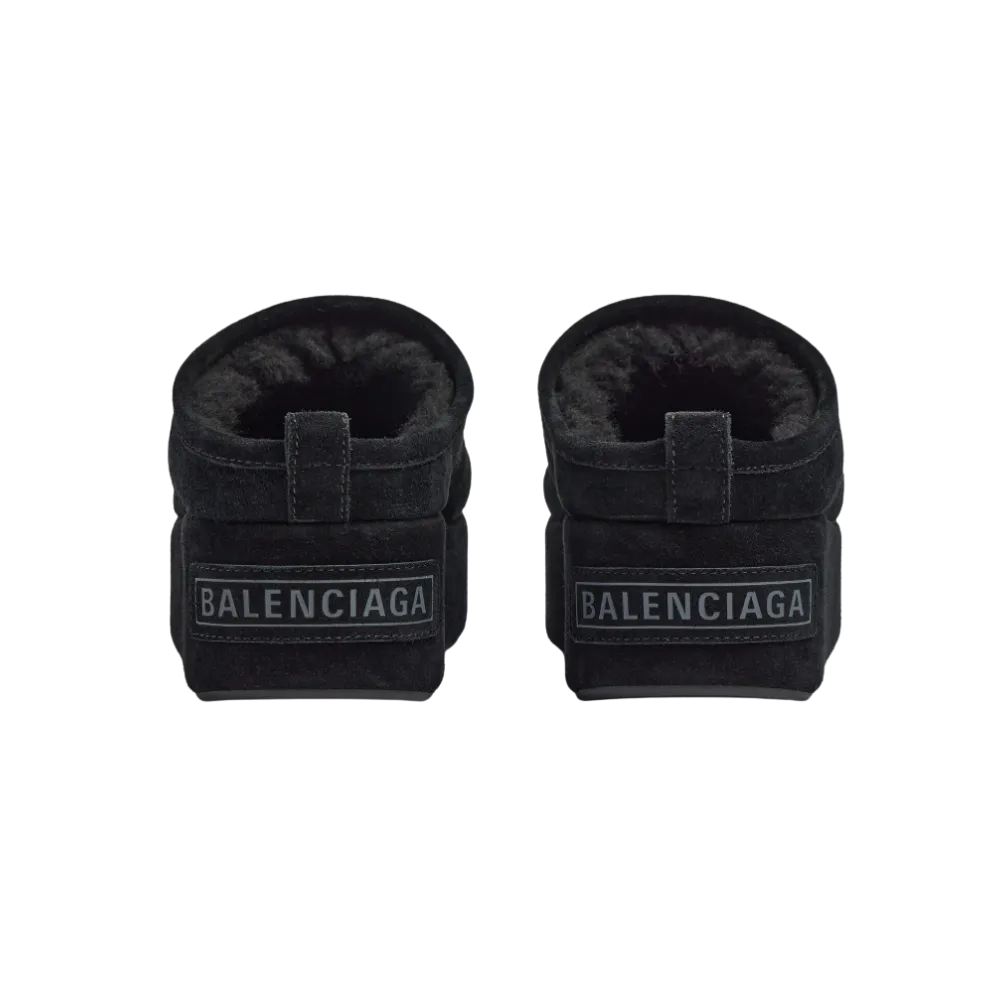Balenciaga Alaska Soft Platform Mule In Black