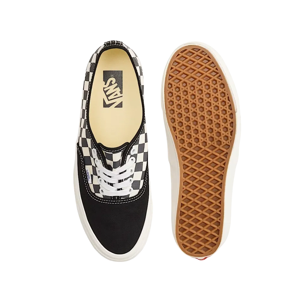 Vans Premium Authentic Checkerboard Shoe Asphalt Grey