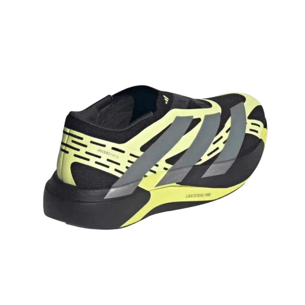 Adizero Evo SL Laceless LighStrikePro 'Core Black / Iron Metallic'