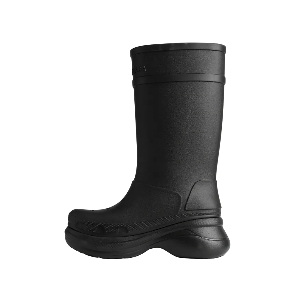 Balenciaga Crocs Boot In Black