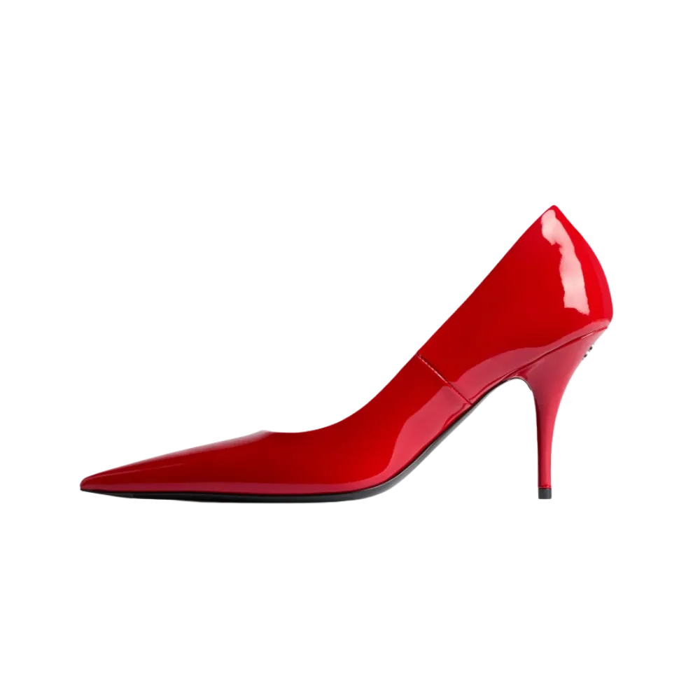 Balenciaga Avenue Pump In Cherry Red