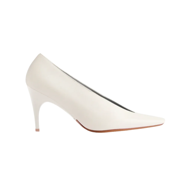 Balenciaga Duchesse Pump In White Snow