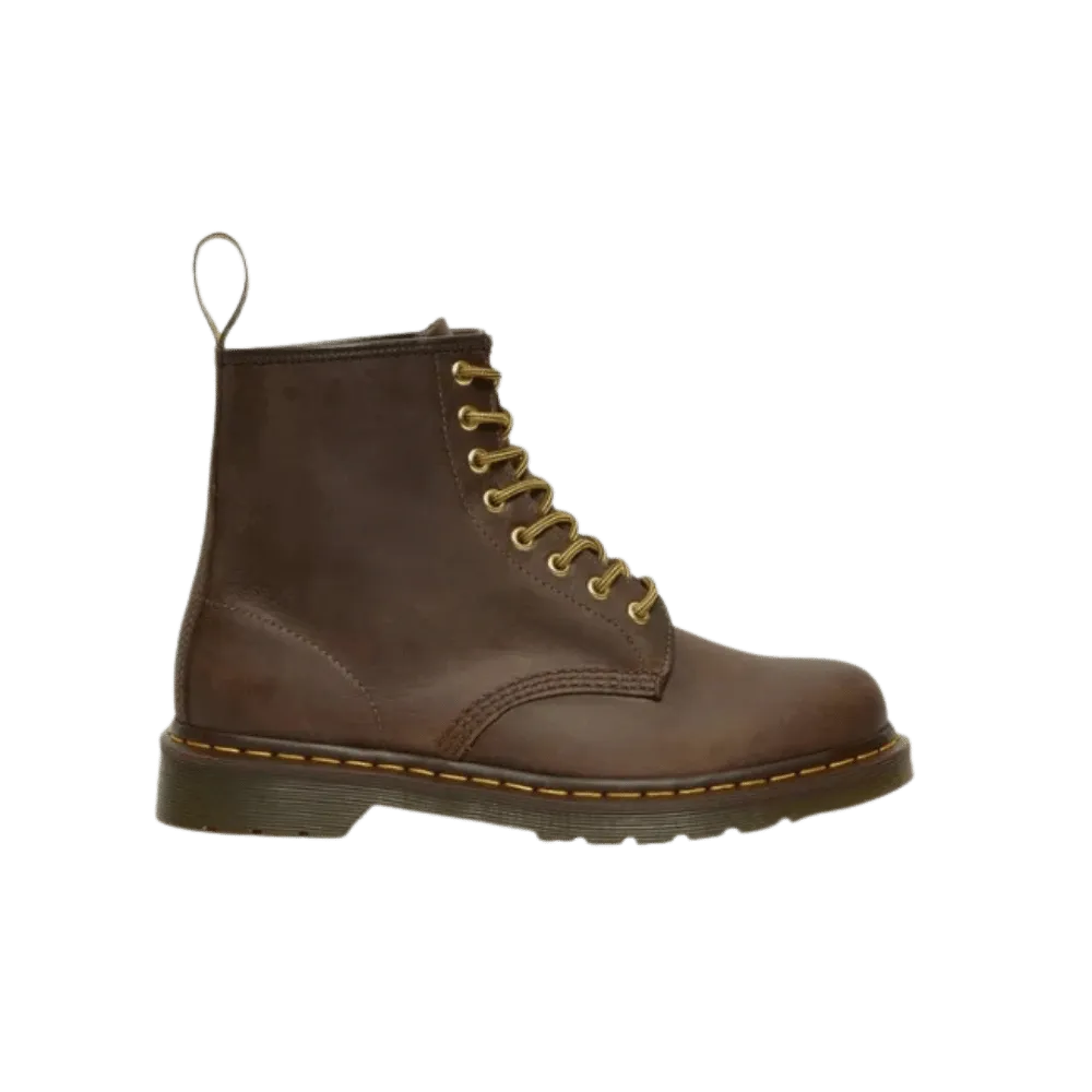 Dr Martens 1460 Crazy Horse Leather Lace Up Boots Brown