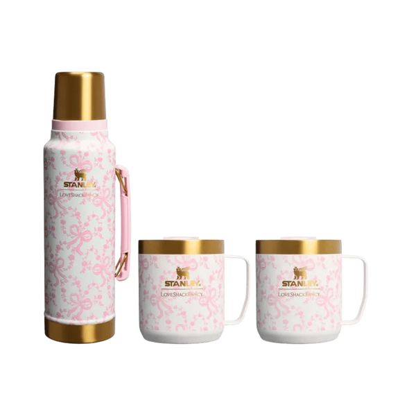 Stanley 1913 X Loveshackfancy Holiday The Everyday Cocoa Set Coquette Bow Chantilly