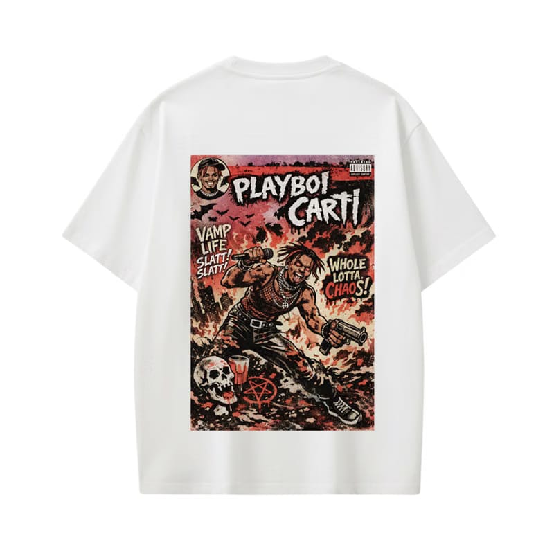 24songs 24songs Carti - Vol.1 Comic (White) T-Shirt