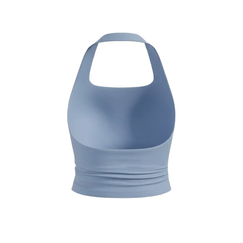Be Autyst Be Autyst Halter Neck Powder Blue Top