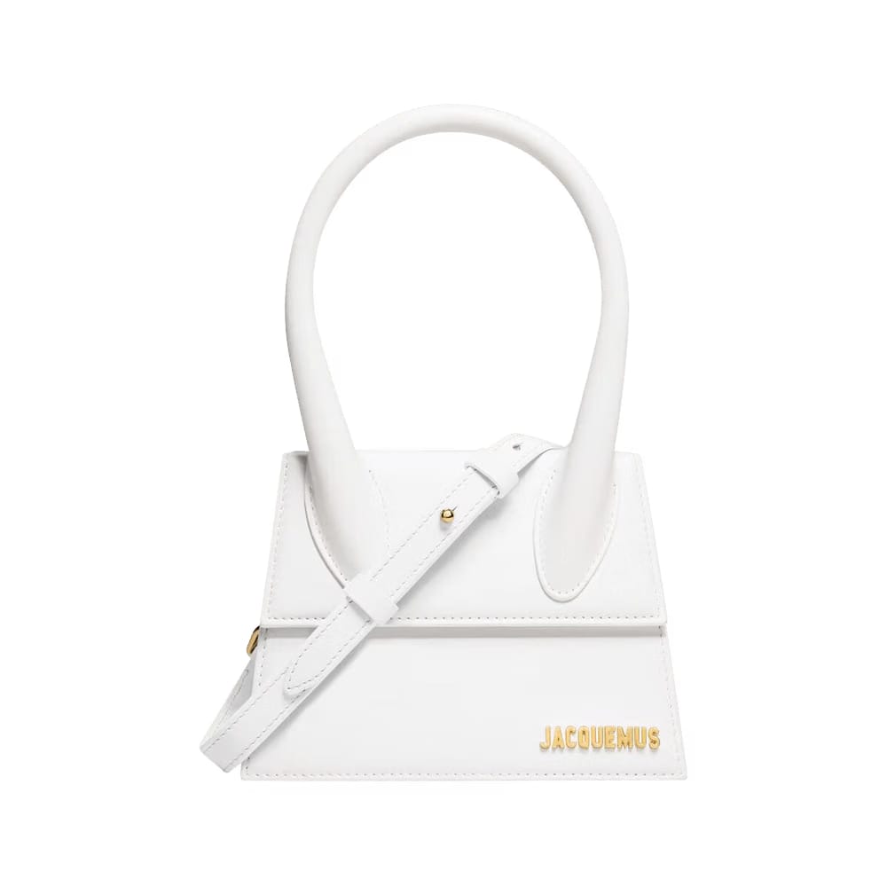 Jacquemus Jacquemus The Medium Chiquito Leather Handbag White