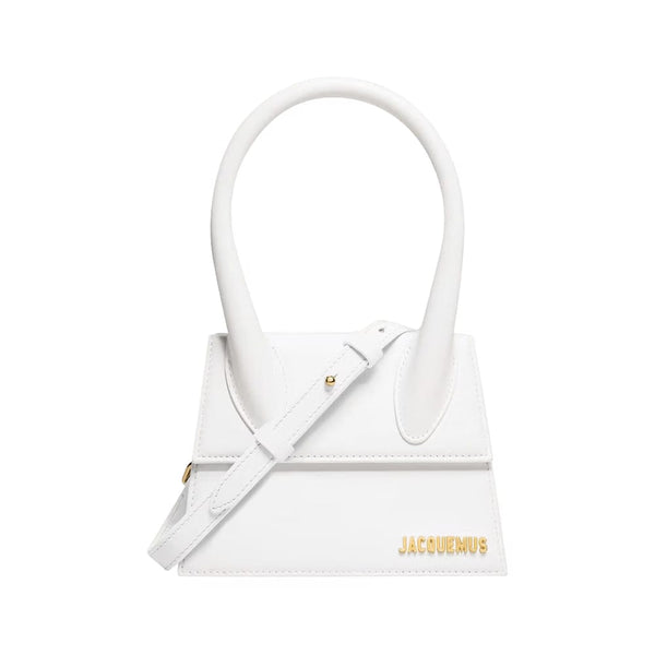 Jacquemus Jacquemus The Medium Chiquito Leather Handbag White