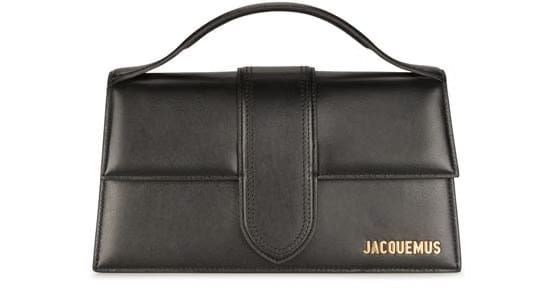 Jacquemus Jacquemus Black With Gold Initials Le Grand Bambino ( With Dustbag Only)