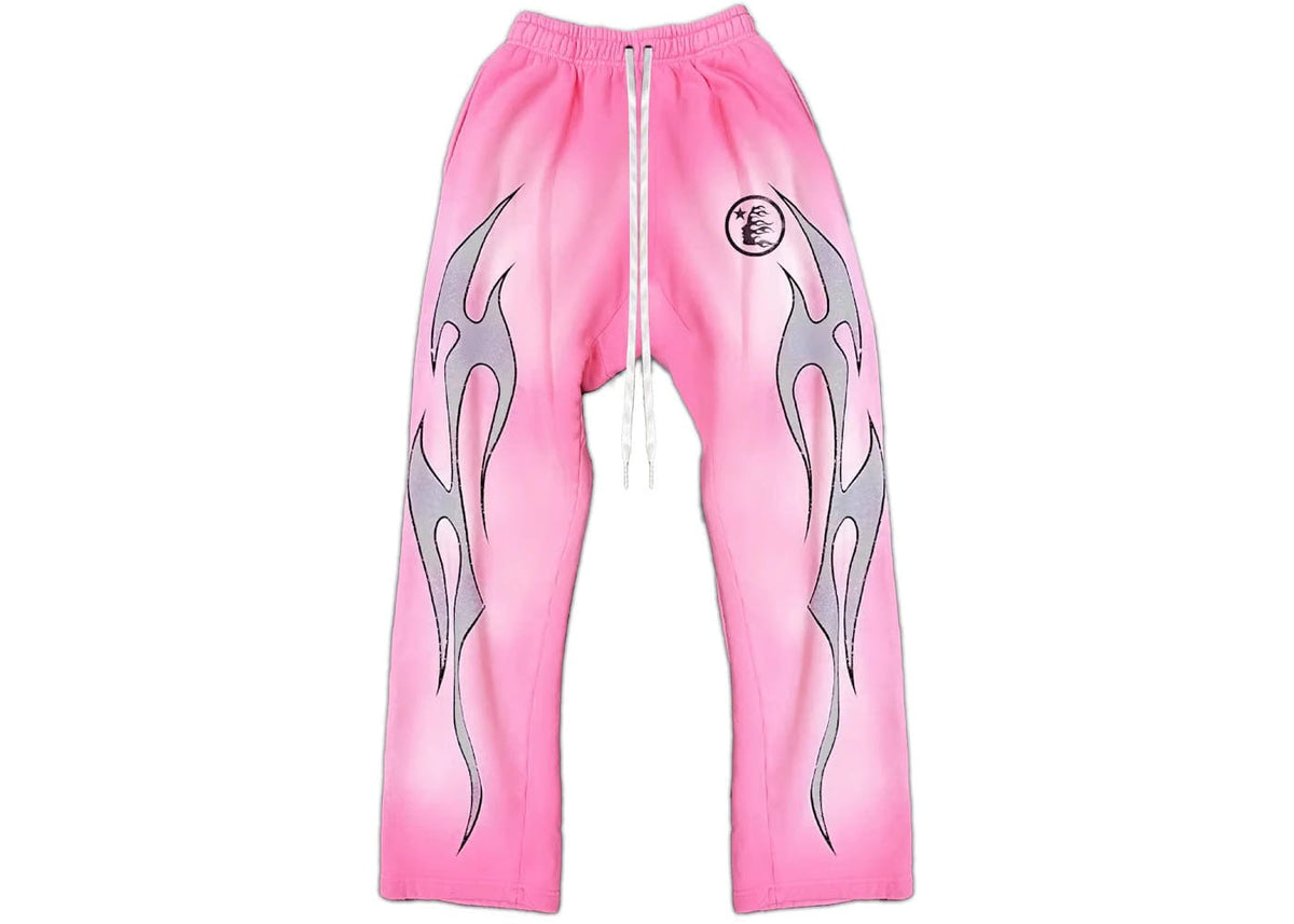 Hellstar Hellstar Flame Sweatpants Pink
