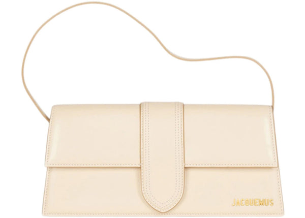 Jacquemus Jacquemus Le Bambino Long Flap Shoulder Bag Ivory